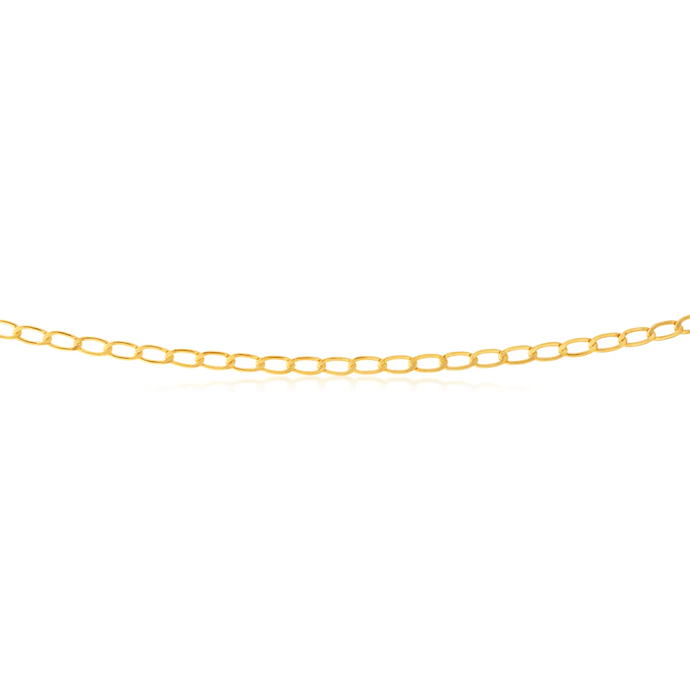 9ct Yellow Gold Filled 45cm Curb Chain - Image 2
