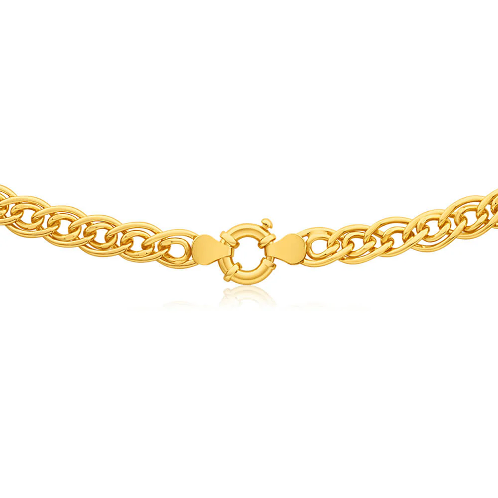 9ct Yellow Gold Filled Double Curb 45cm 140 Gauge Chain - Image 2