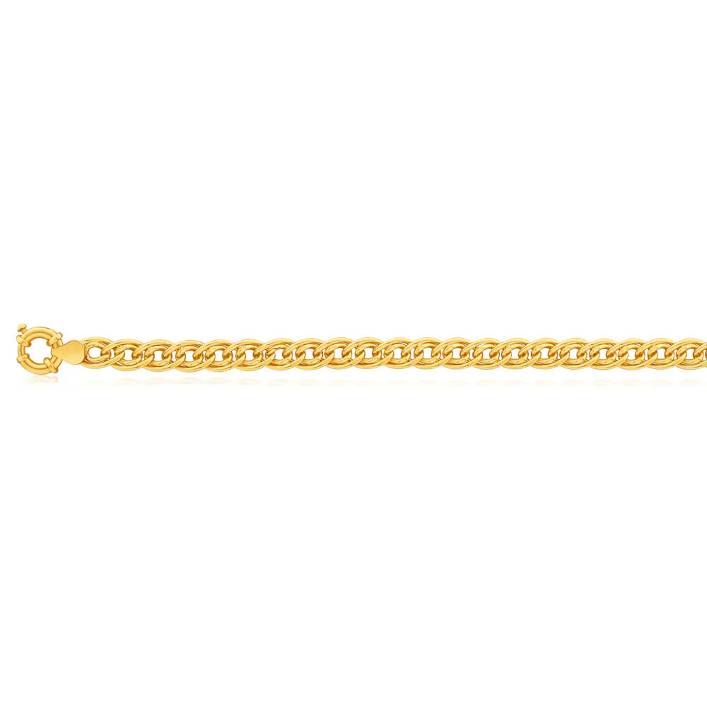 9ct Yellow Gold Filled Double Curb 45cm 140 Gauge Chain - Image 3