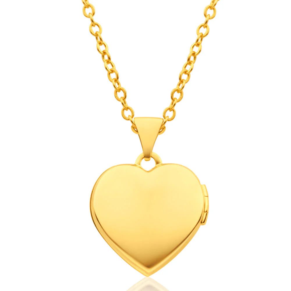 9ct Yellow Gold “I Love You” Heart Locket - Image 2