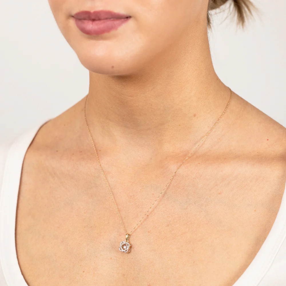 9ct Yellow Gold Luminesce Lab Grown Diamond Pendant - Image 2
