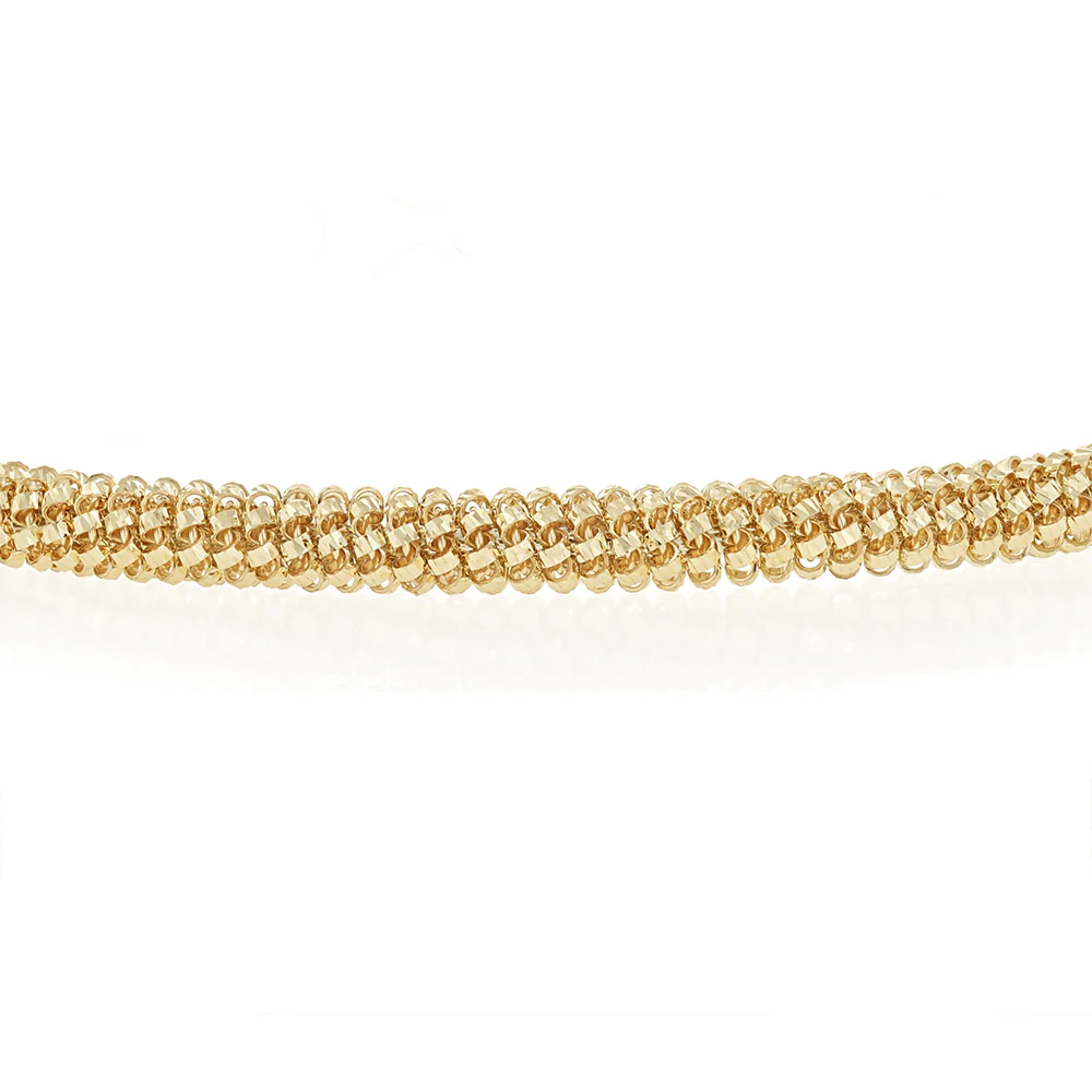 9ct Yellow Gold Mesh Bracelet - Image 2