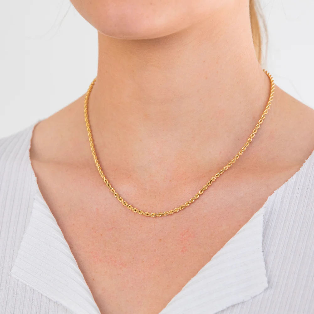 9ct Yellow Gold Rope Chain - Image 2