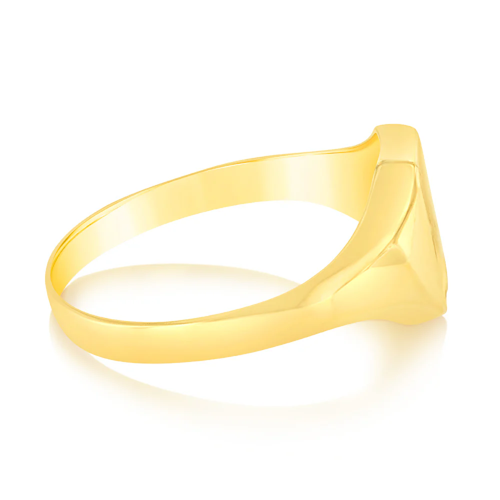 9ct Yellow Gold Signet Gents Ring - Image 2