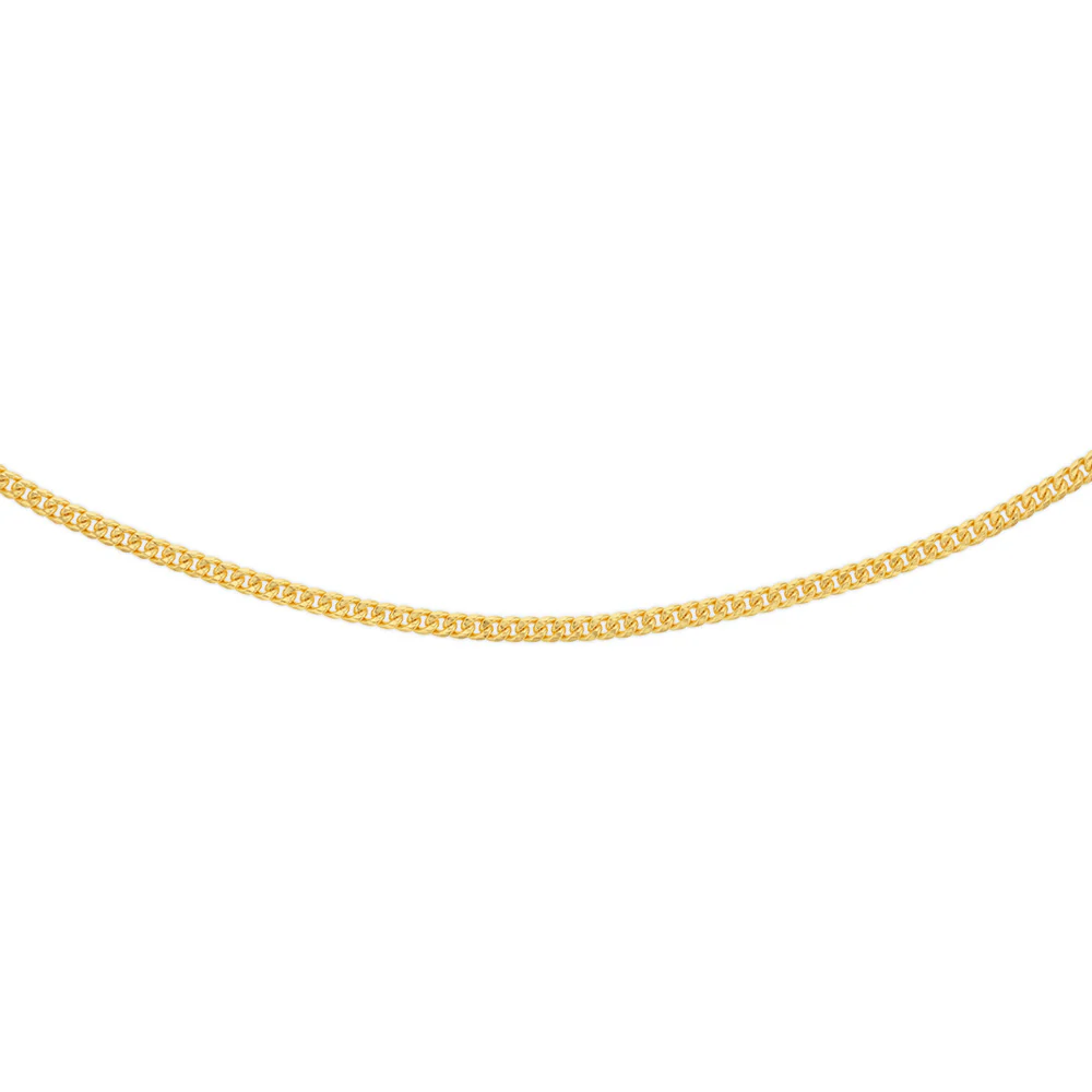 9ct Yellow Gold Silver Filled 120 Gauge 55cm Chain - Image 2