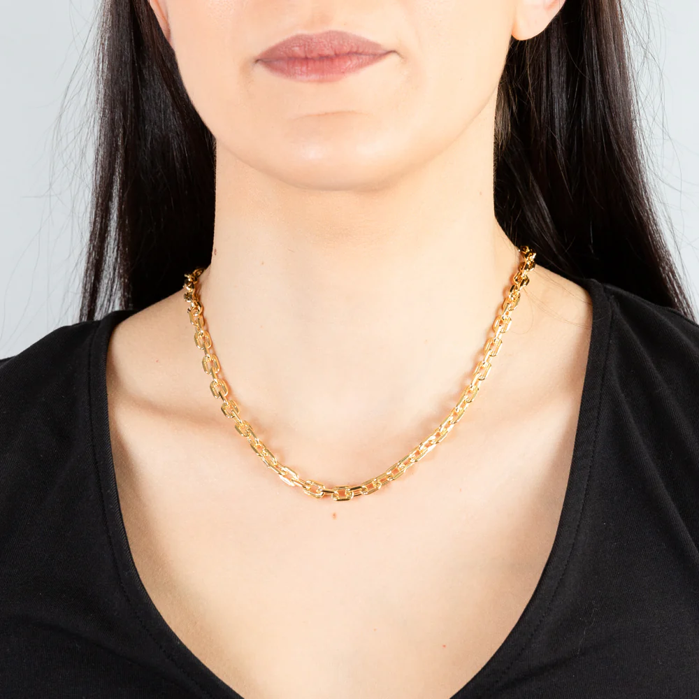 9ct Yellow Gold Silver Filled 160Gauge 45cm Chain - Image 3