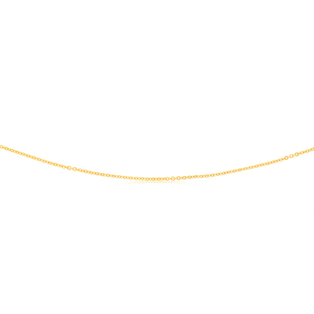 9ct Yellow Gold Silver filled 45cm Chain. - Image 2