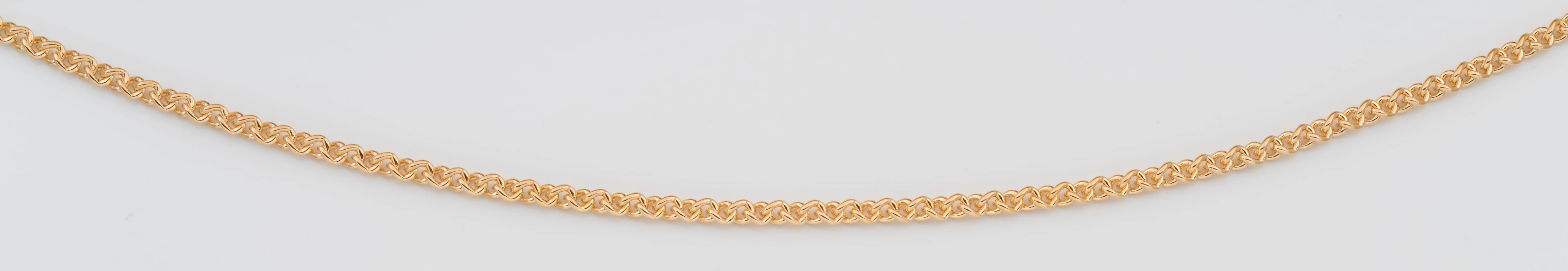 9ct Yellow Gold Silver Filled 50cm 80 Gauge Chain - Image 4