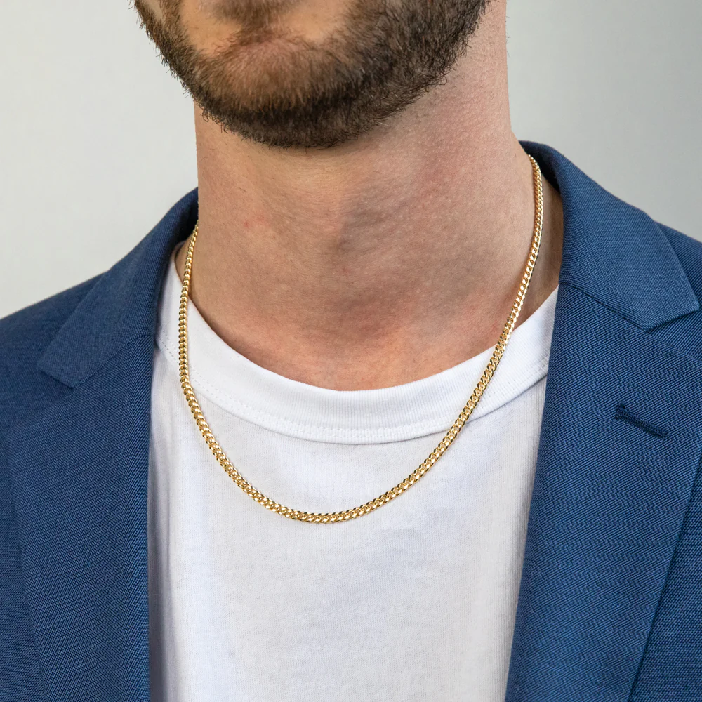 9ct Yellow Gold Silver Filled 50cm Curb Chain - Image 3