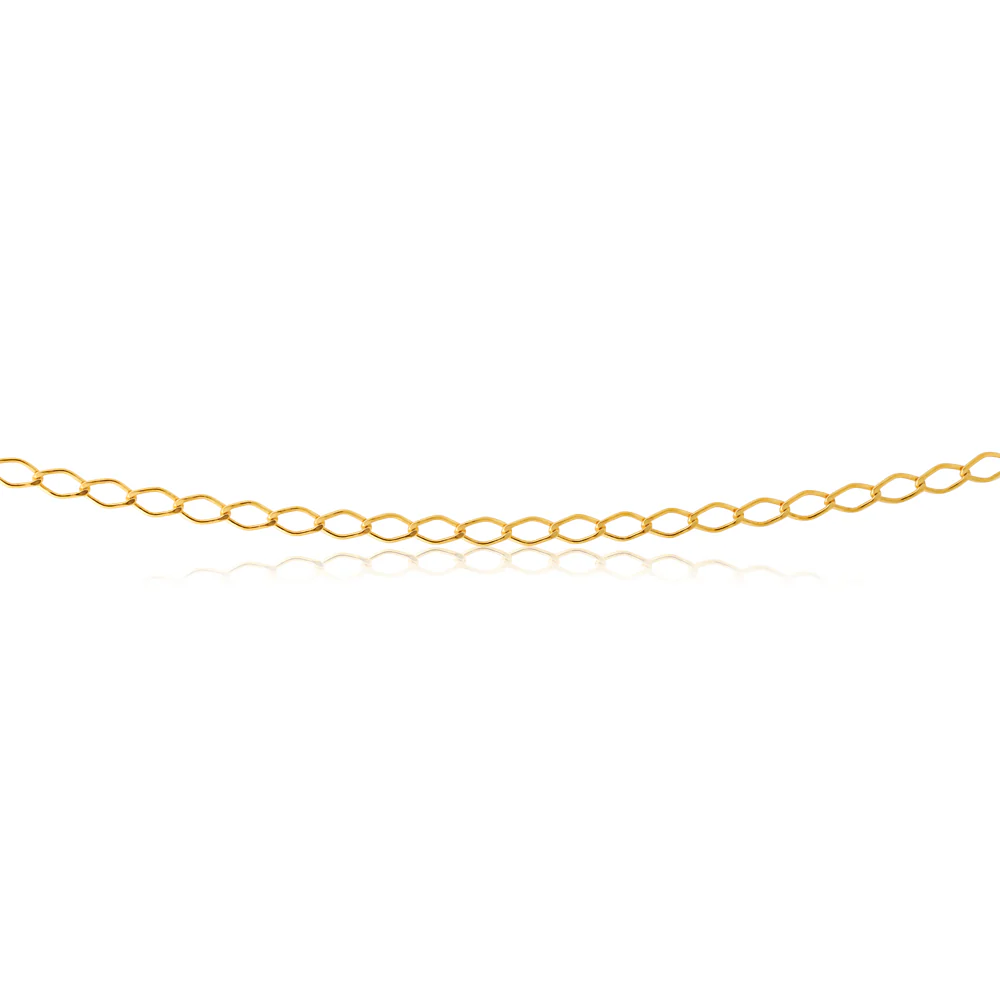 9ct Yellow Gold Silver Filled 50Guage 45cm Chain - Image 2