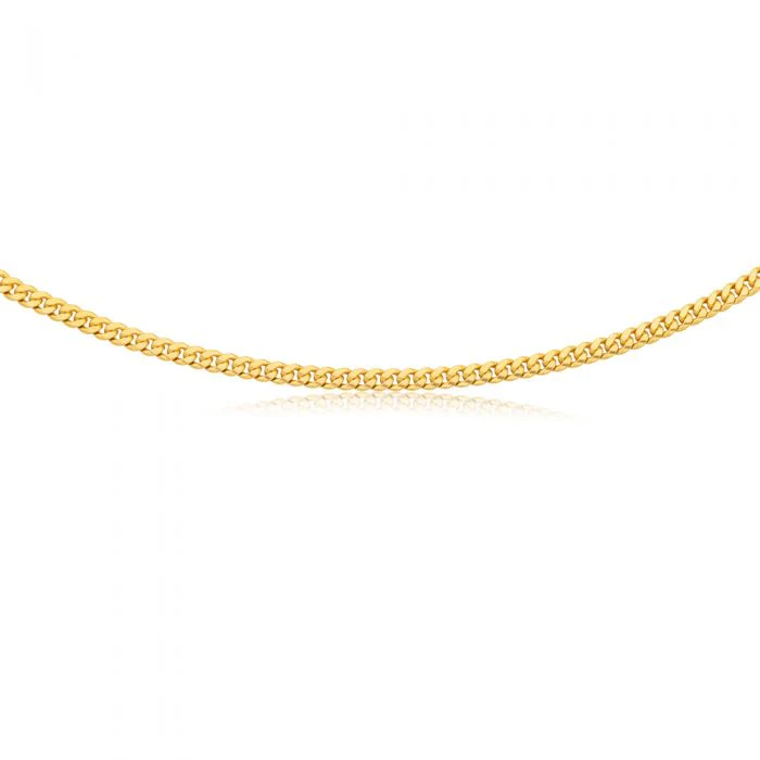 9ct Yellow Gold Silver Filled 55cm Chain 9SS - Image 2