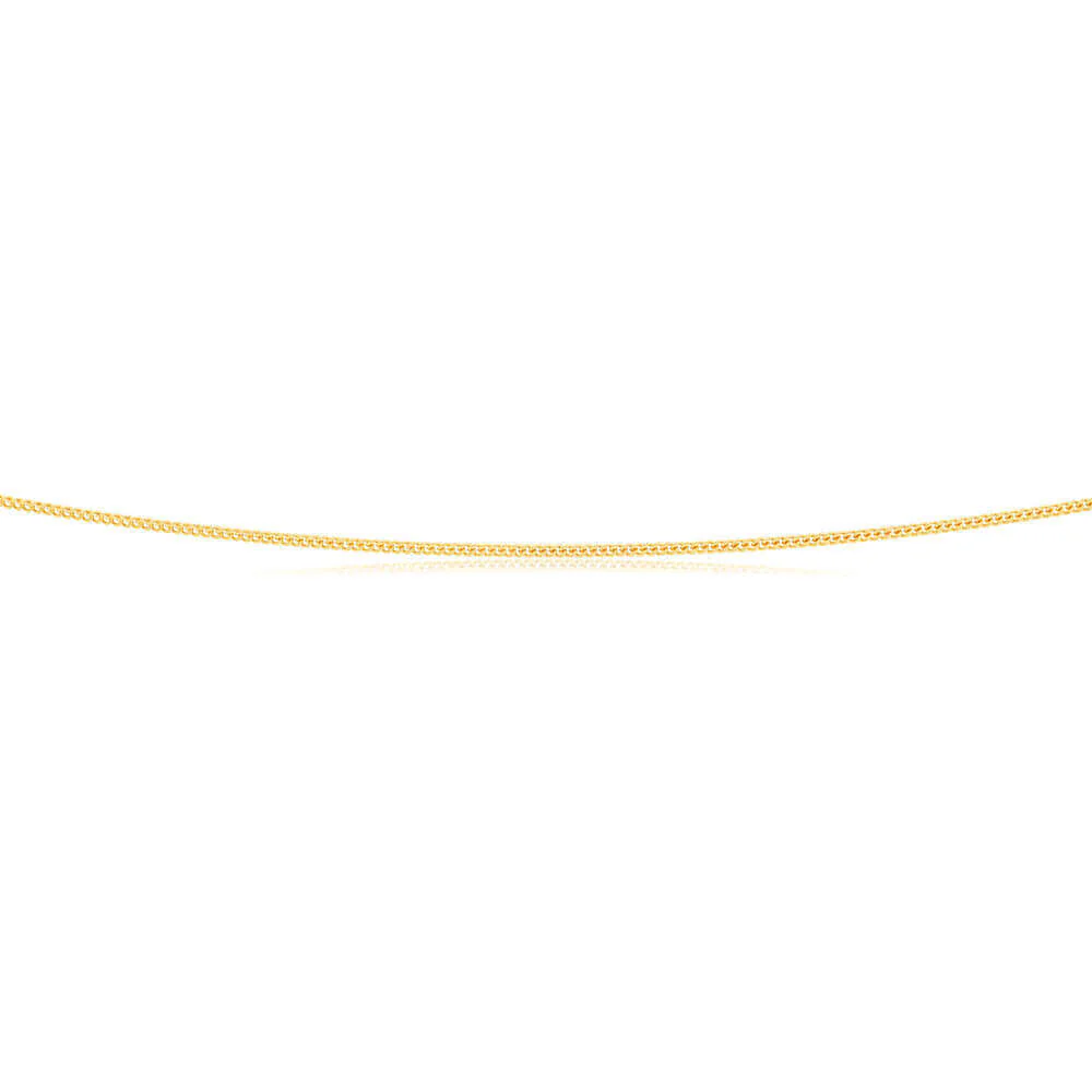 9ct Yellow Gold Silver Filled 60cm Curb Chain - Image 2