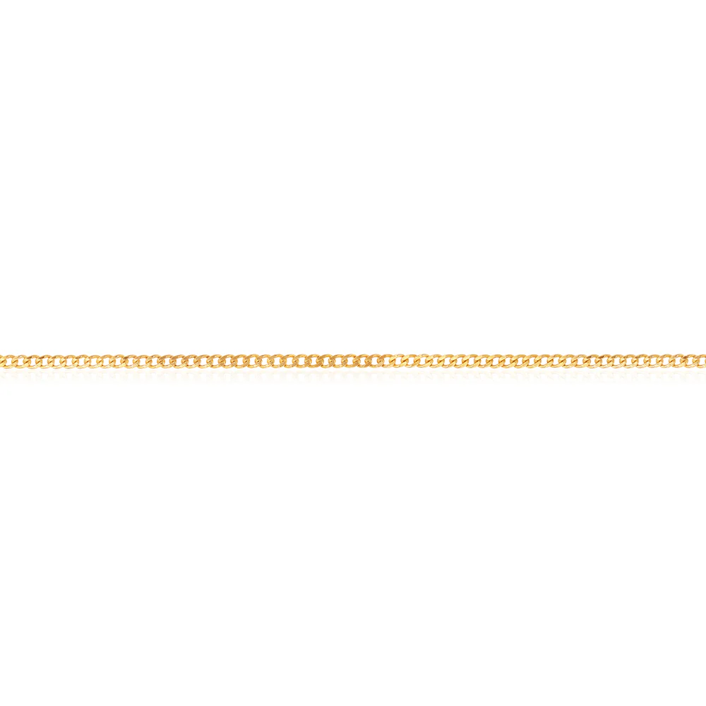 9ct Yellow Gold Silver Filled 70cm Curb Chain - Image 2