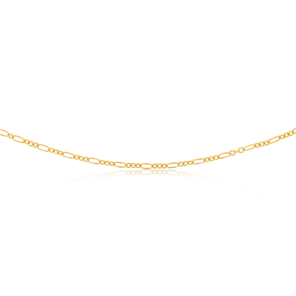9ct Yellow Gold Silver Filled 80 Gauge 45cm Chain - Image 2