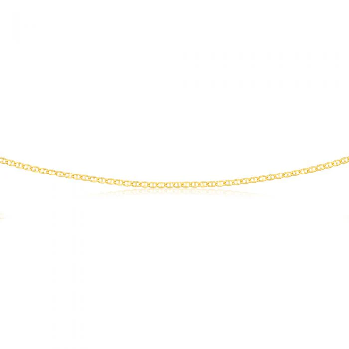 9ct Yellow Gold Silver Filled Anchor 50 Gauge Chain in 50cm - Image 2