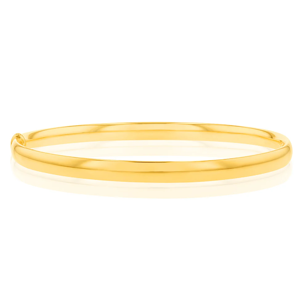 9ct Yellow Gold Silver Filled Bangle - Image 2