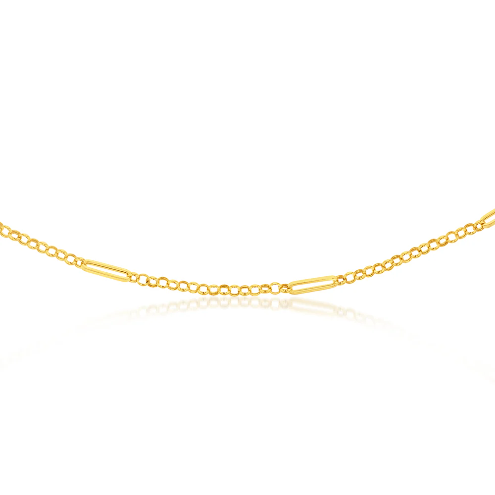 9ct Yellow Gold Silver Filled Belcher 45.70cm Chain - Image 2
