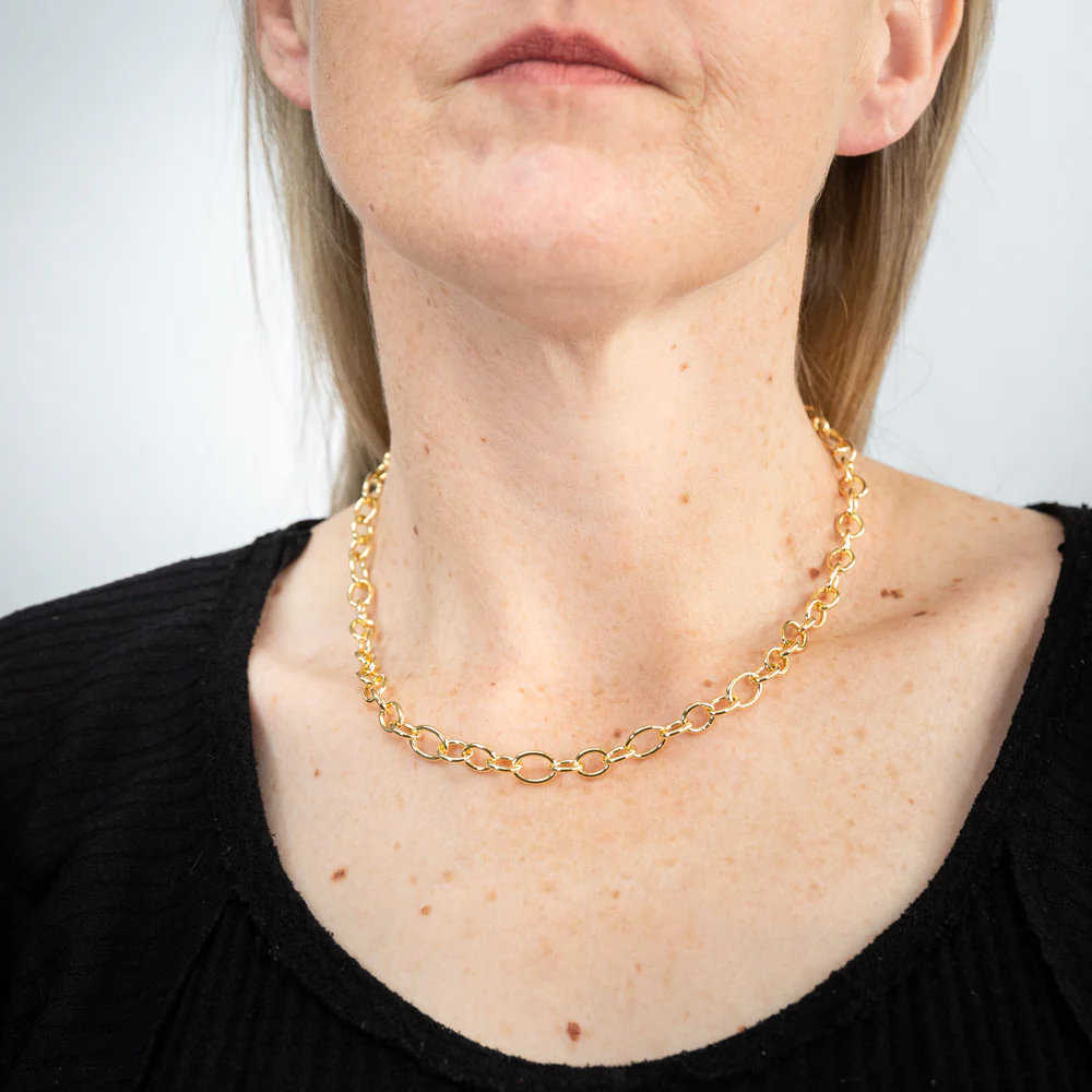 9ct Yellow Gold Silver Filled Belcher 45cm Chain - Image 3