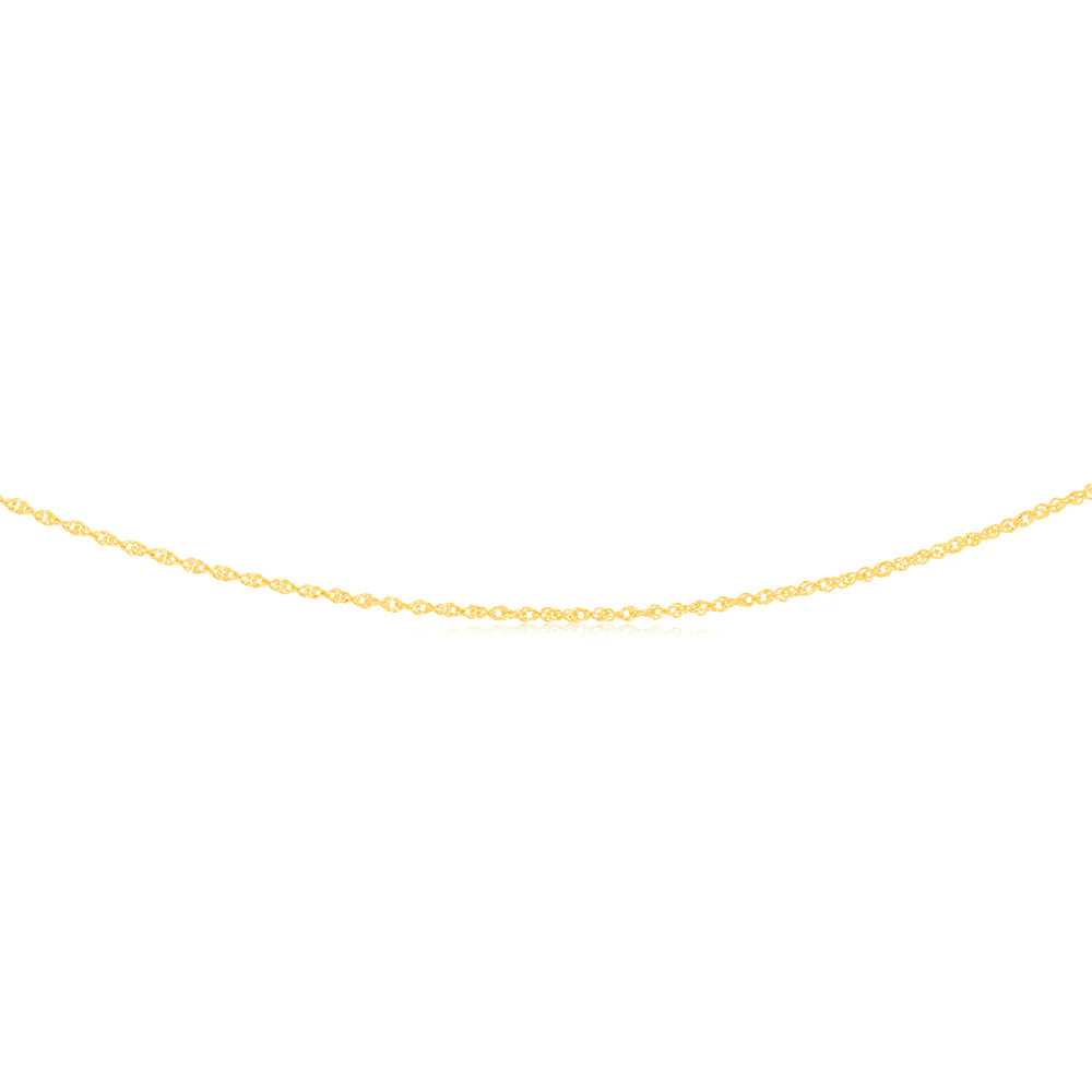 9ct Yellow Gold Silver-filled Fancy 45cm Chain - Image 2