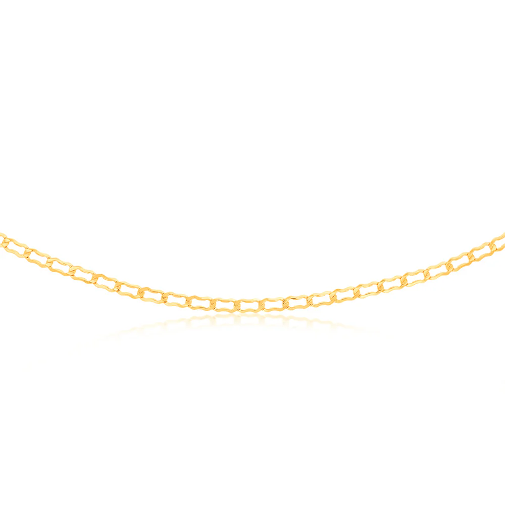 9ct Yellow Gold Silver-filled Fancy 45cm Chain - Image 2