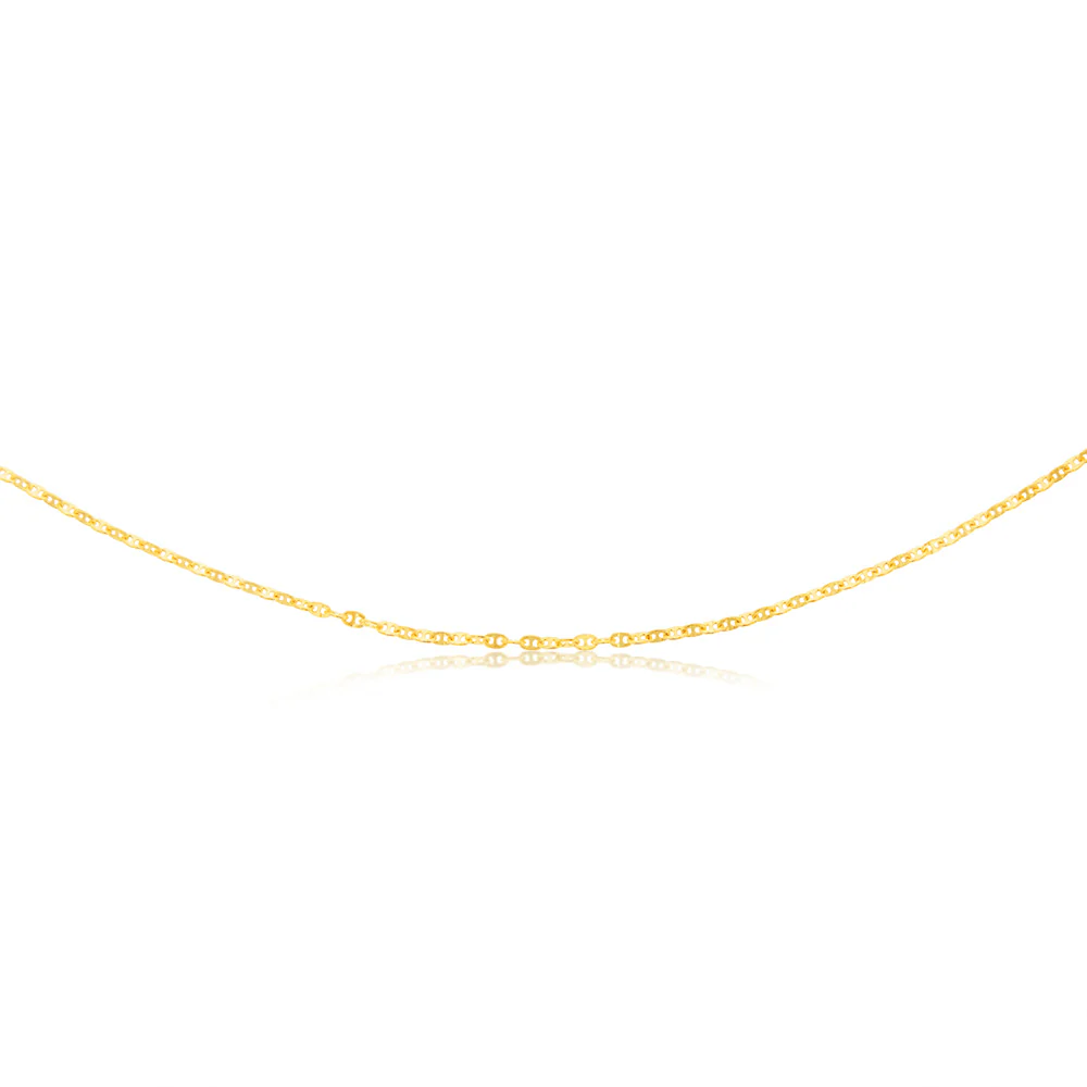 9ct Yellow Gold Silver Filled Fancy 50cm Chain - Image 2