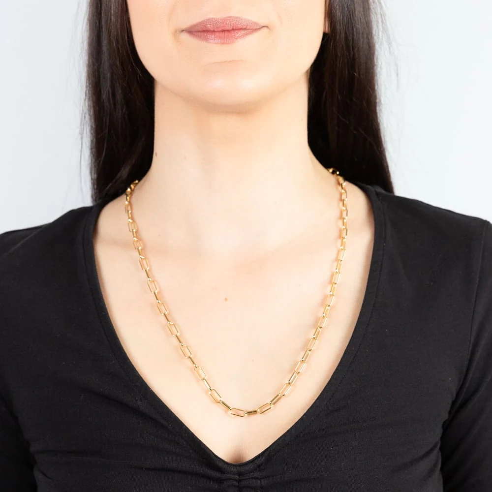9ct Yellow Gold Silver Filled Fancy 60cm Chain - Image 3