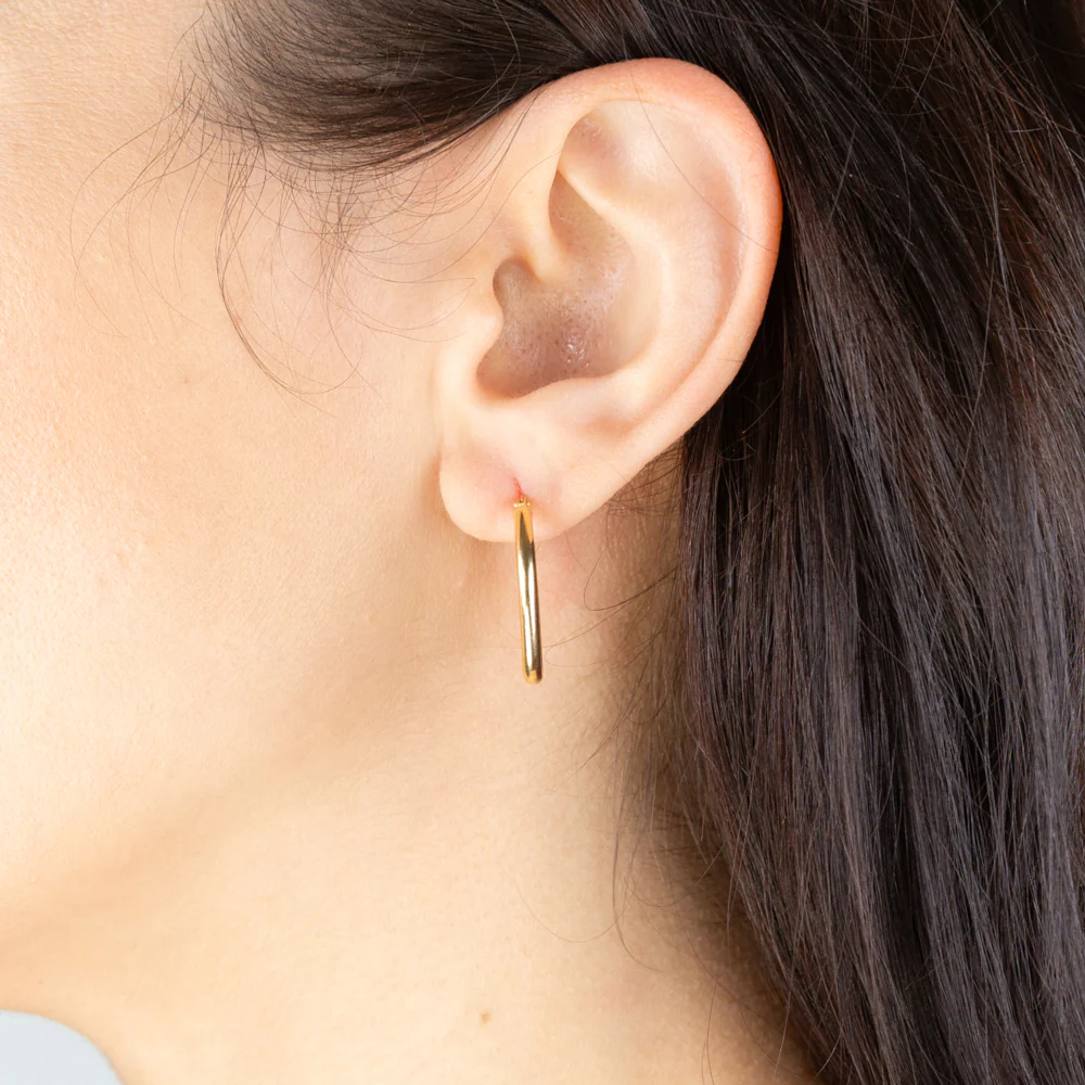9ct Yellow Gold Silver Filled Fancy Diamond Shape Earrings - Image 2