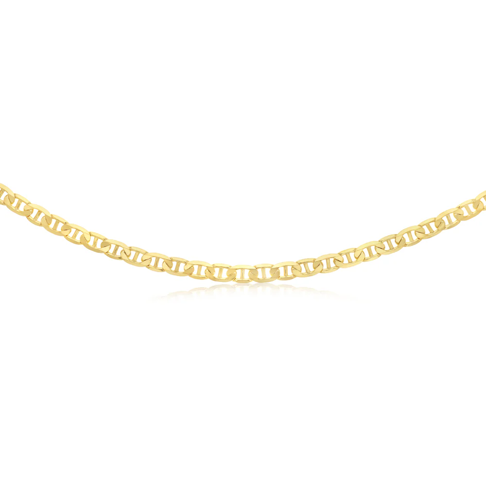 9ct Yellow Gold Silver Filled Heavy Anchor Chain - Image 2