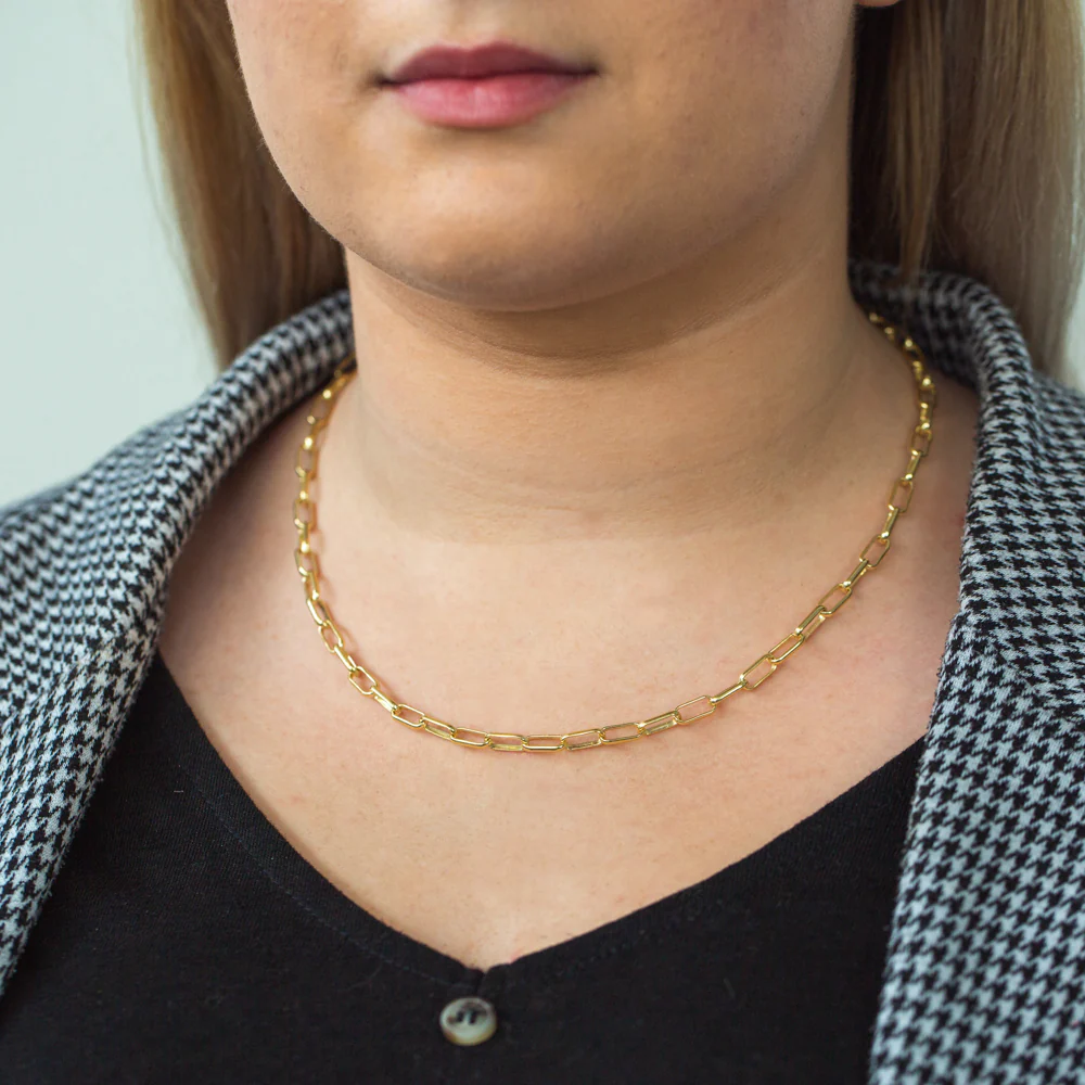 9ct Yellow Gold Silver Filled Long Belcher 45cm Chain - Image 3