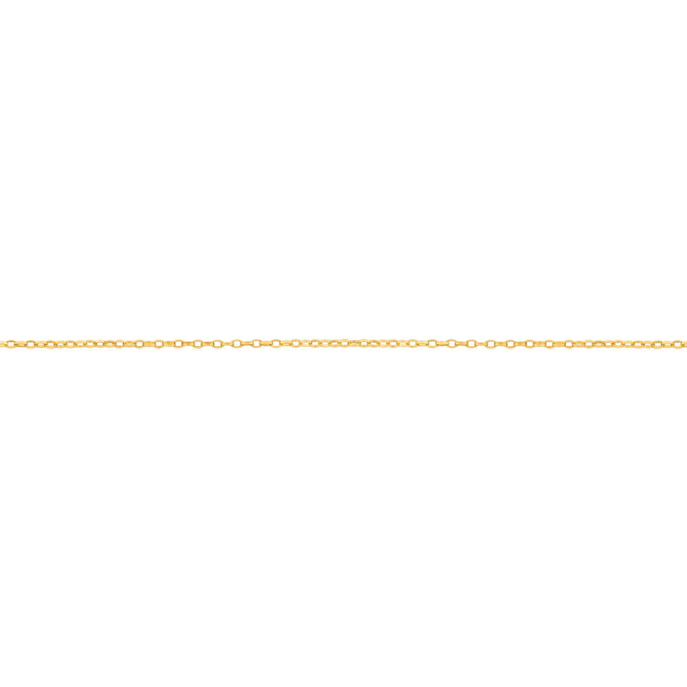 9ct Yellow Gold Silver Filled Oval Link Belcher 50 gauge Chain in 45cm - Image 3