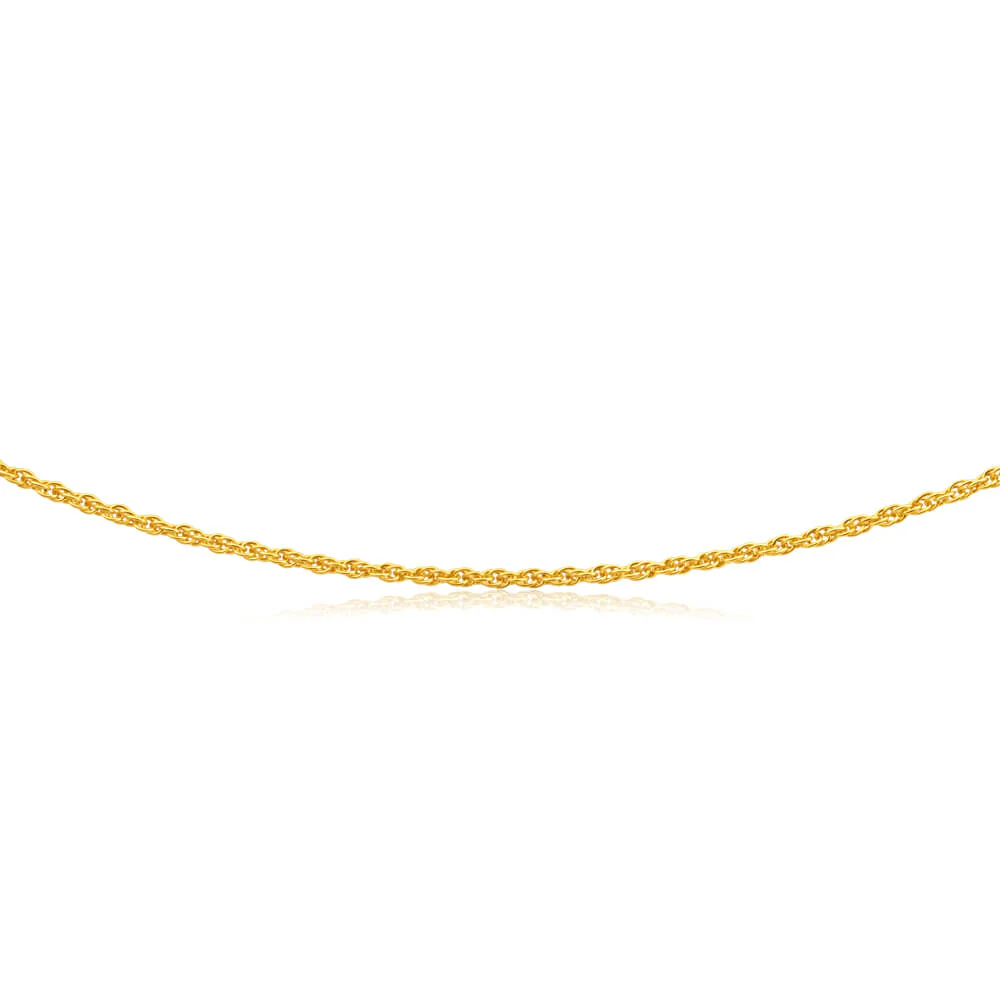 9ct Yellow Gold Silver Filled Rope Chain - Image 2