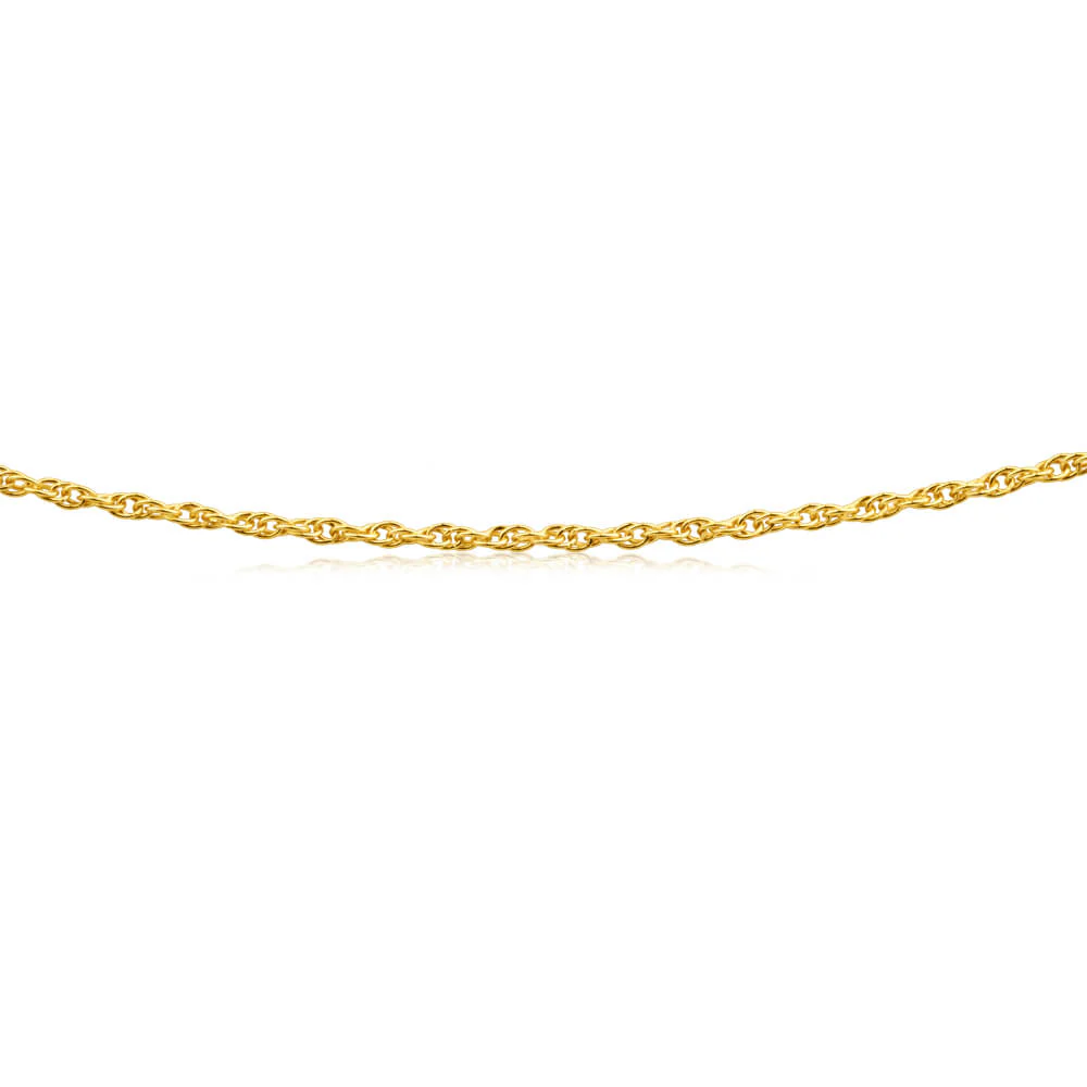 9ct Yellow Gold Silver Filled Singapore 45cm Chain 25 Gauge - Image 2