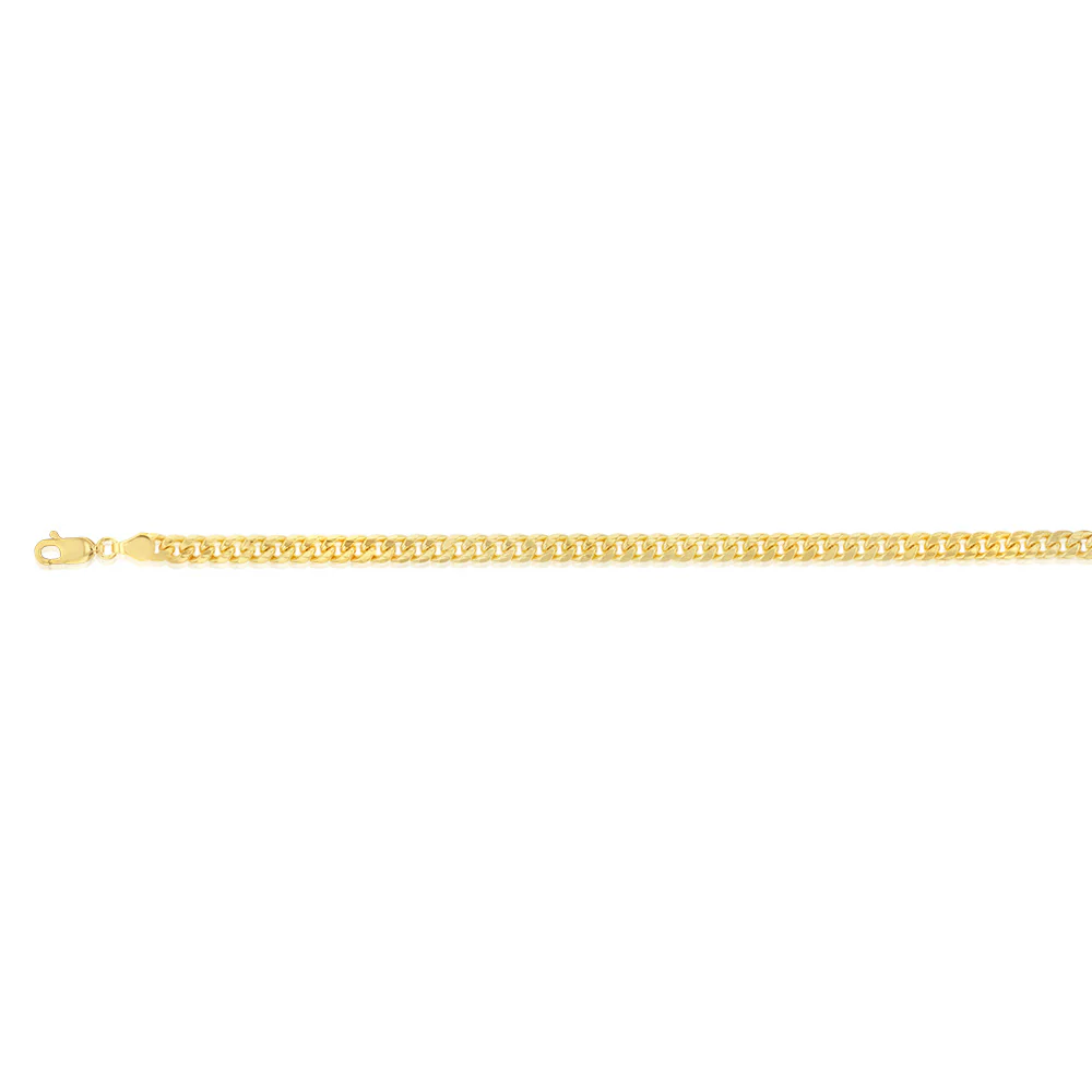 9ct Yellow Gold Silverfilled 120 Gauge 21cm Bracelet - Image 2