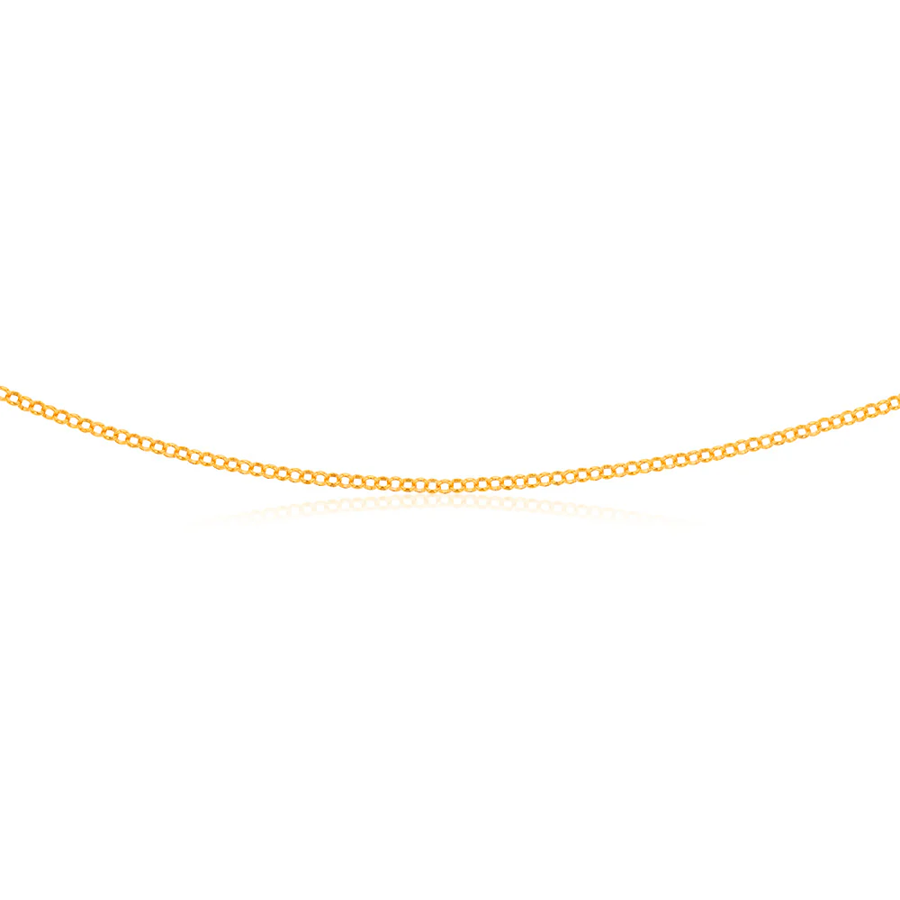 9ct Yellow Gold Silverfilled Belcher 80 Gauge 45cm Chain - Image 2