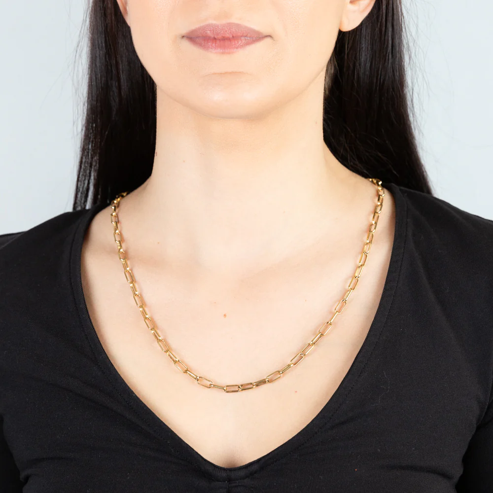 9ct Yellow Gold Silverfilled Long Belcher 60cm Chain - Image 3