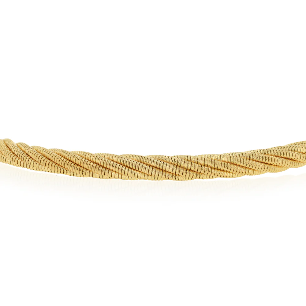 9ct Yellow Gold Silverfilled Rope Bracelet - Image 2