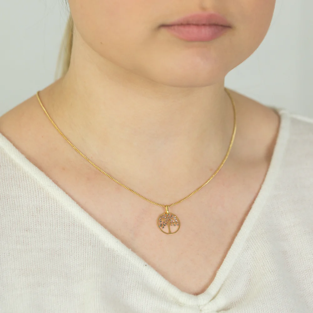 9ct Yellow Gold Tree of Life Pendant - Image 2