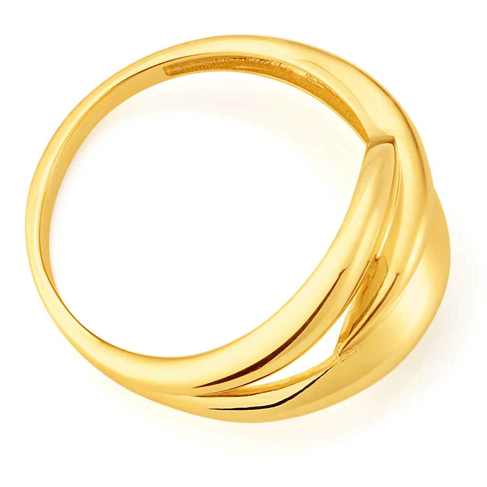 9ct Yellow Gold Twist Ring - Image 2