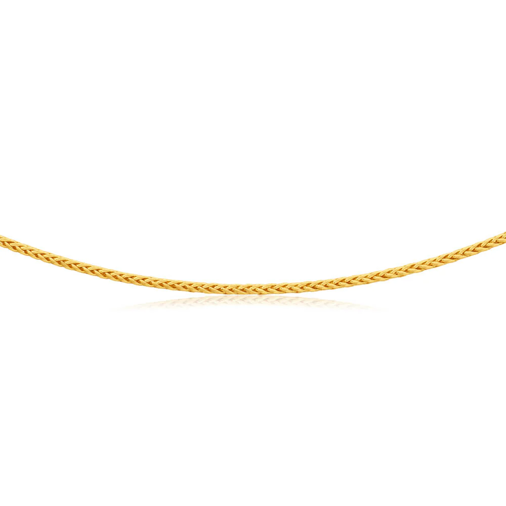9ct Yellow Gold Wheat 45cm Chain 50 Gauge - Image 2