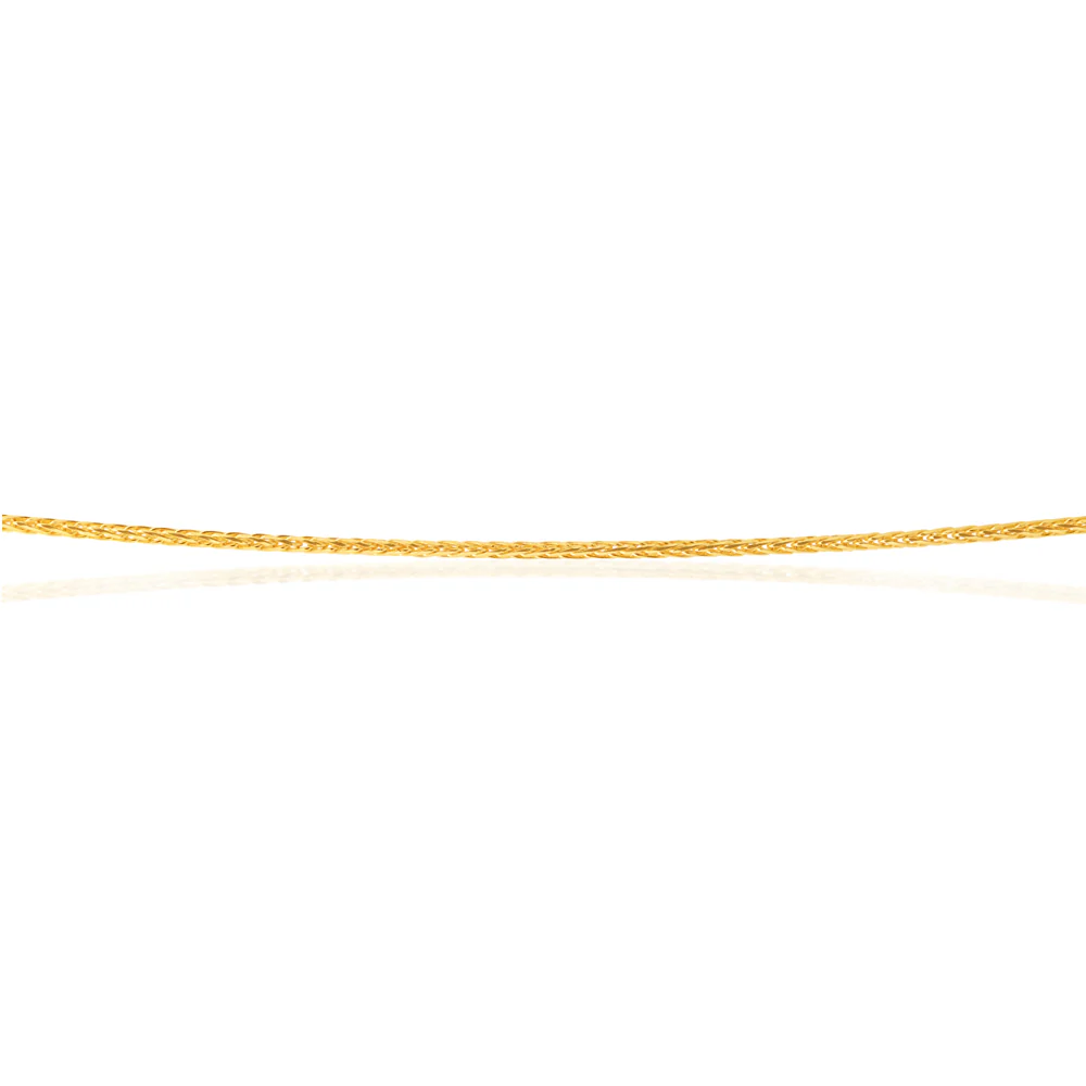 9ct Yellow Gold Wheat link Extender 47cm Chain 20gauge - Image 2