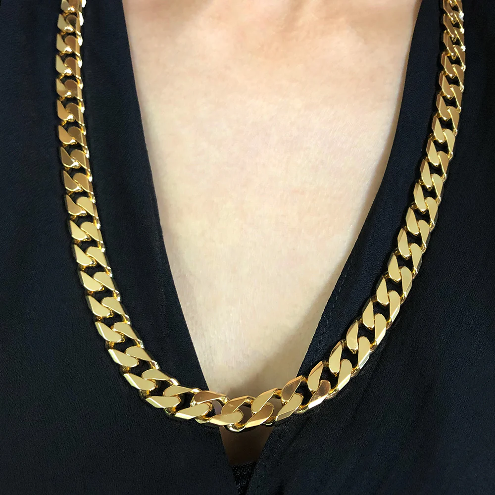 9ct Yellow Solid Gold 300 Gauge 60cm Curb Chain - Image 3