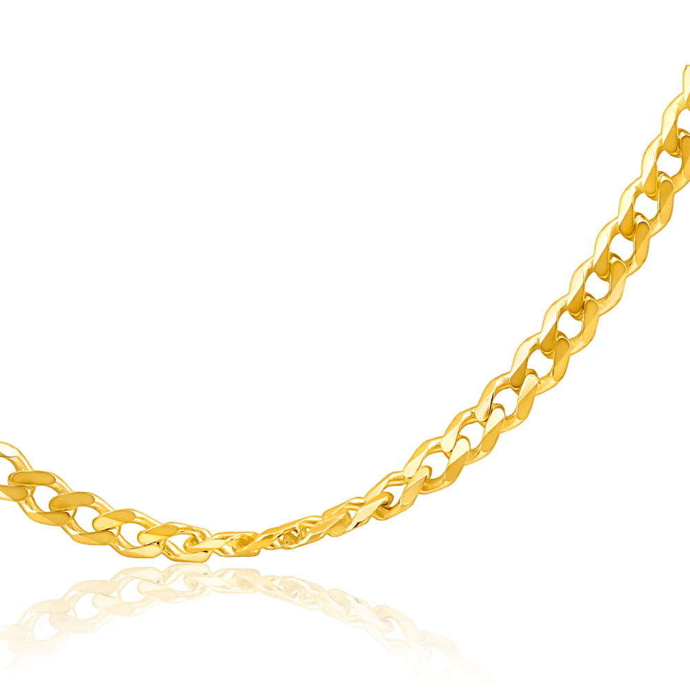 9ct Yellow Solid Gold 50cm  Curb Chain 80 Gauge - Image 2