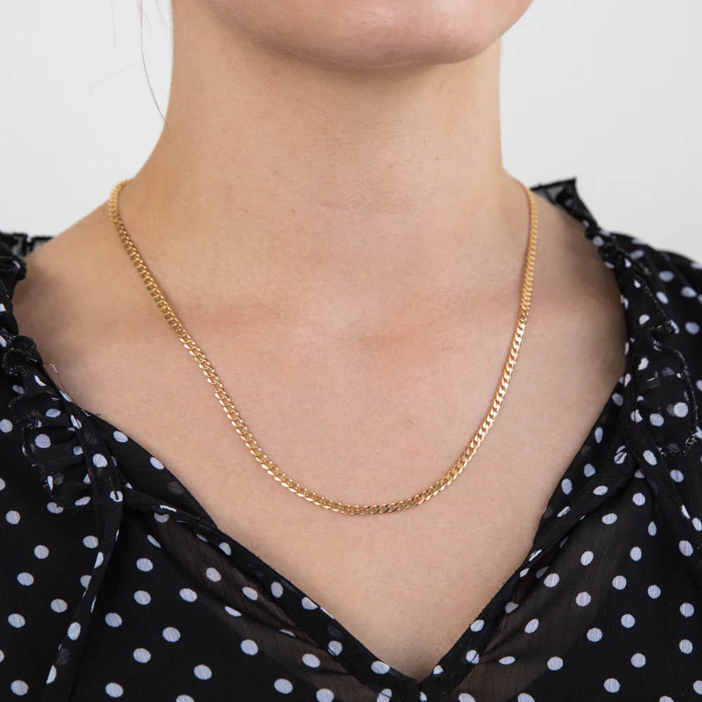 9ct Yellow Solid Gold 50cm  Curb Chain 80 Gauge - Image 4