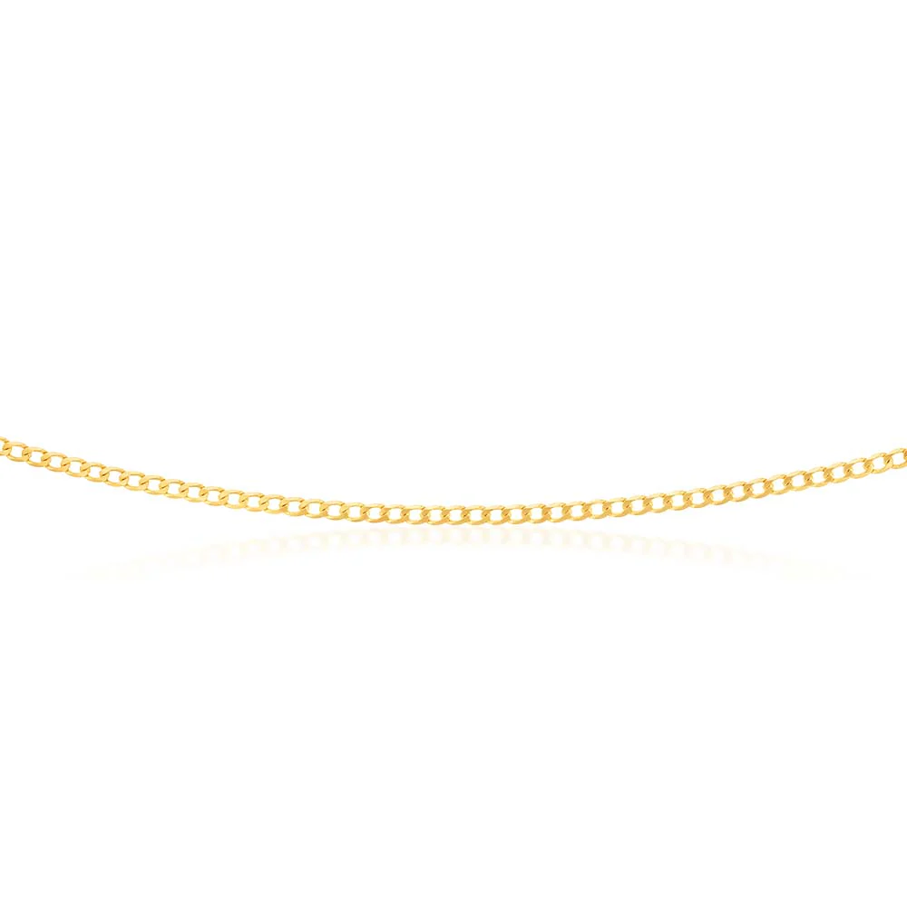 9ct Yellow Solid Gold 60 Gauge Curb 55cm Chain - Image 2