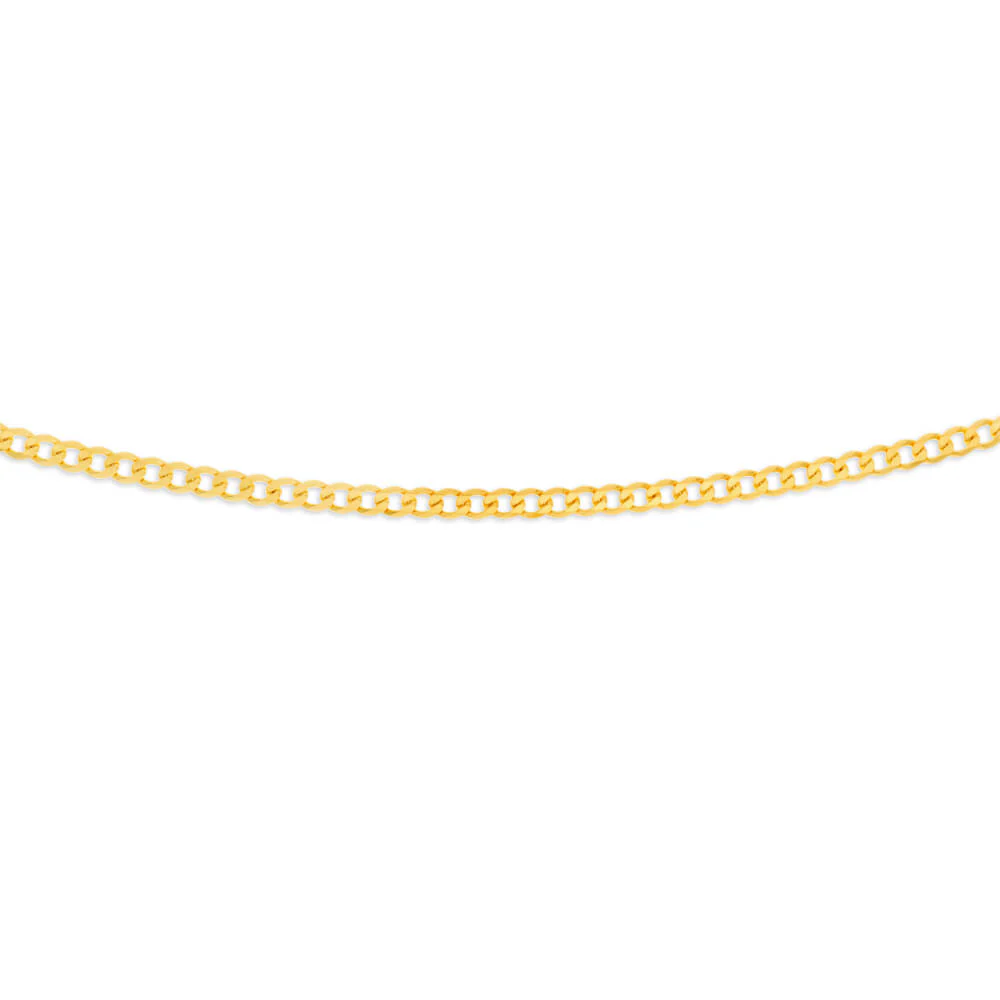 9ct Yellow Solid Gold 60cm 120 Gauge Curb Chain - Image 2