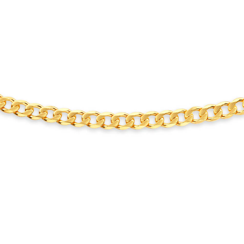 9ct Yellow Solid Gold 60cm 200 Gauge Curb Chain - Image 2