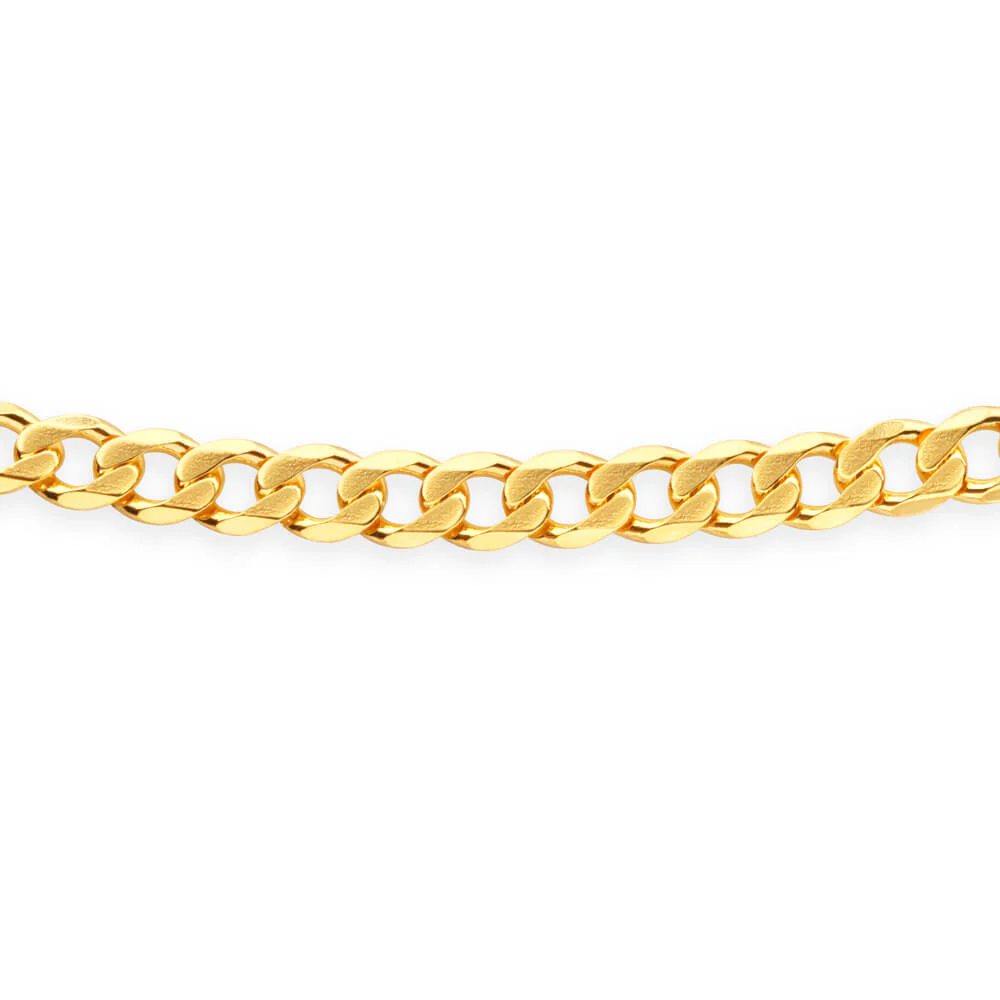 9ct Yellow Solid Gold 60cm 250 Gauge Curb Chain - Image 2