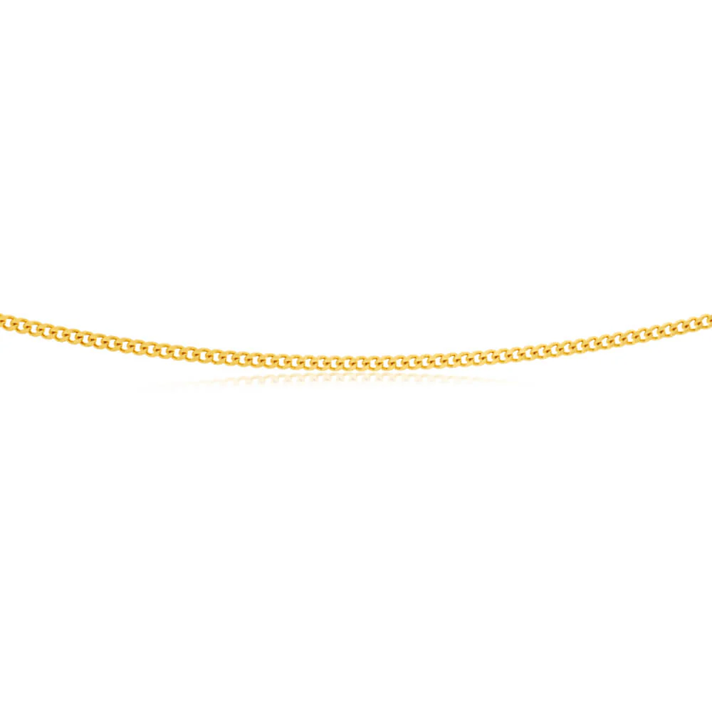 9ct Yellow Solid Gold Curb "Colt" Chain - Image 2