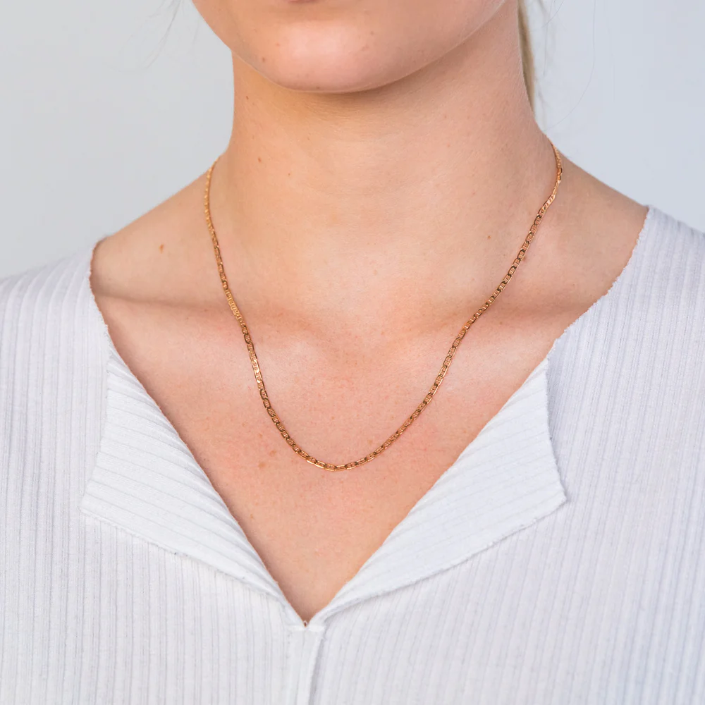 9ct Yellow Solid Gold Dazzling Anchor 50cm Chain - Image 3