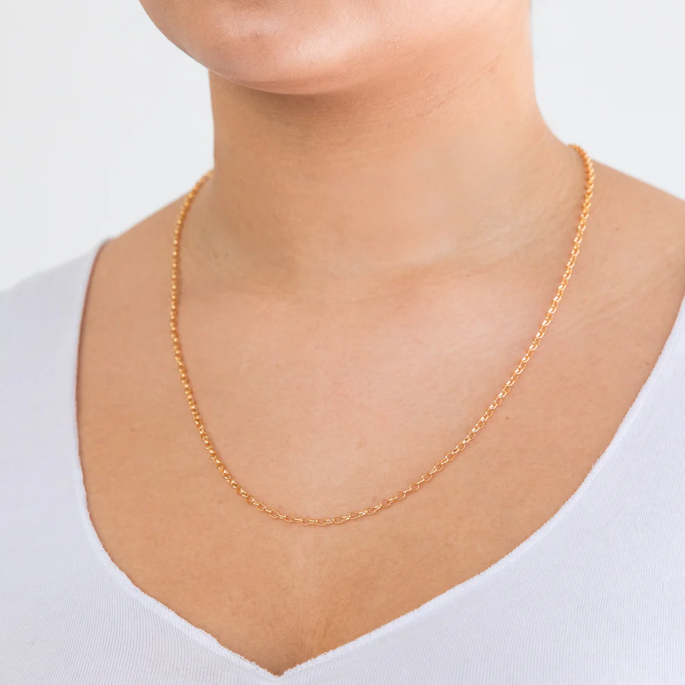 9ct Yellow Solid Gold Enticing Belcher Chain - Image 3